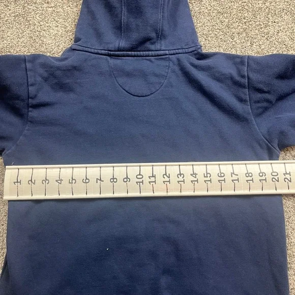 Atlanta Braves Fanatics Hoodie Mens M Navy Blue Pullover MLB Baseball Sweatshirt - Picture 6 of 7